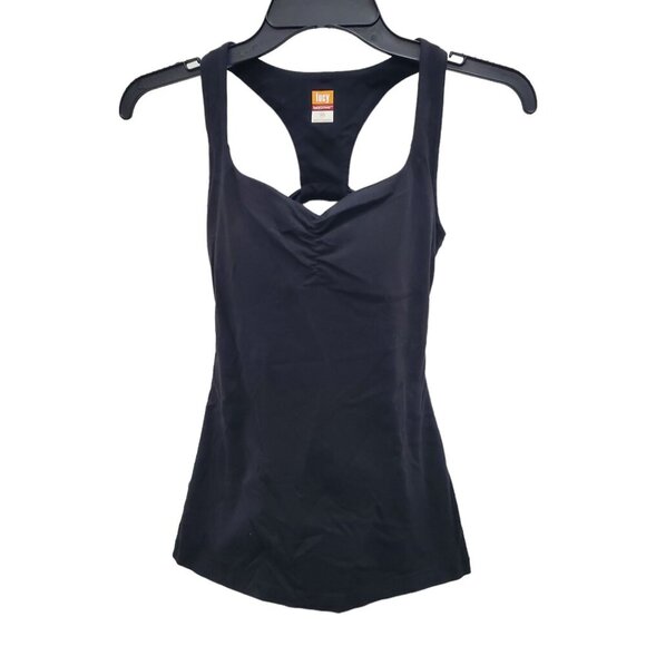 Lucy LucyPower Women's Black Fitted Shelf Bra Cut Out Racerback Tank Size‎ XS - Picture 1 of 7
